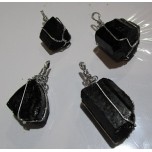 GPK Black Tourmaline - Black Tourmaline Pendant Pack (About 0.5 - 1 inch) - 35 pcs pack